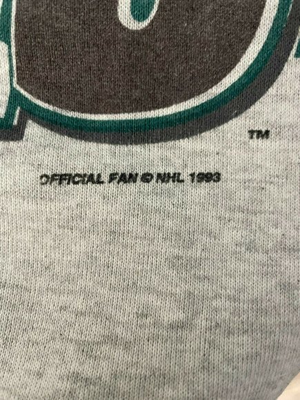 Vintage 1993 NHL Mighty Ducks Crewneck Size Large Used Official Fan - Picture 3 of 4